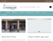 Tablet Screenshot of getexpresscare.com
